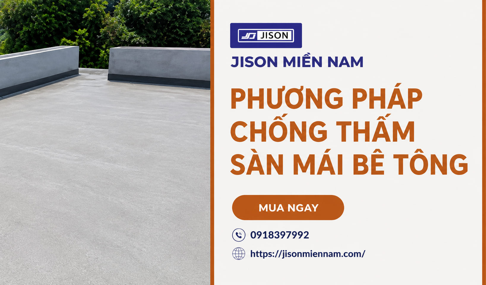 phương pháp chống thấm sàn mái bê tông
