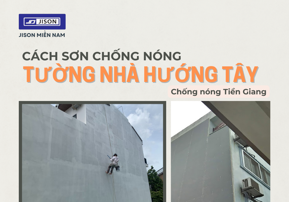Chống nóng tường nhà hướng Tây tại Tiền Giang 