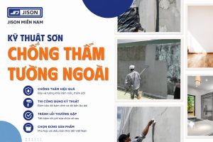 quy trình sơn chống thấm tường