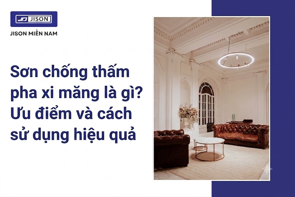 sơn chống thấm pha xi măng