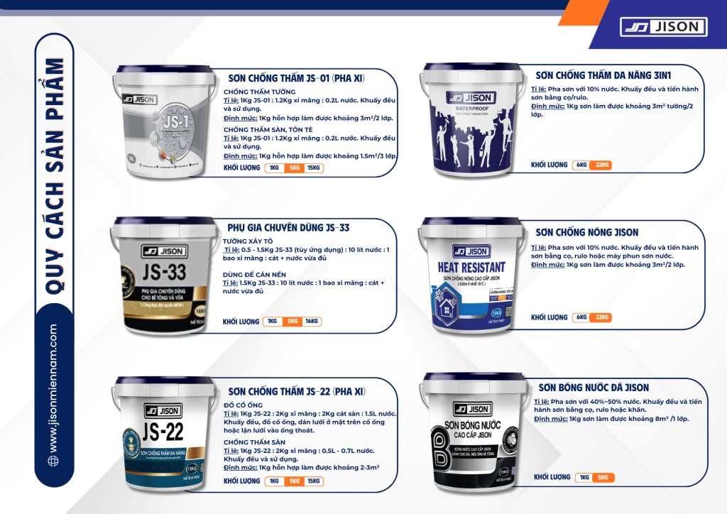 quy cách sản phẩm