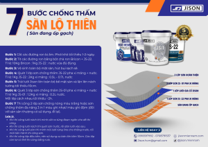 chống thấm sàn lộ thiên đã ốp gạch