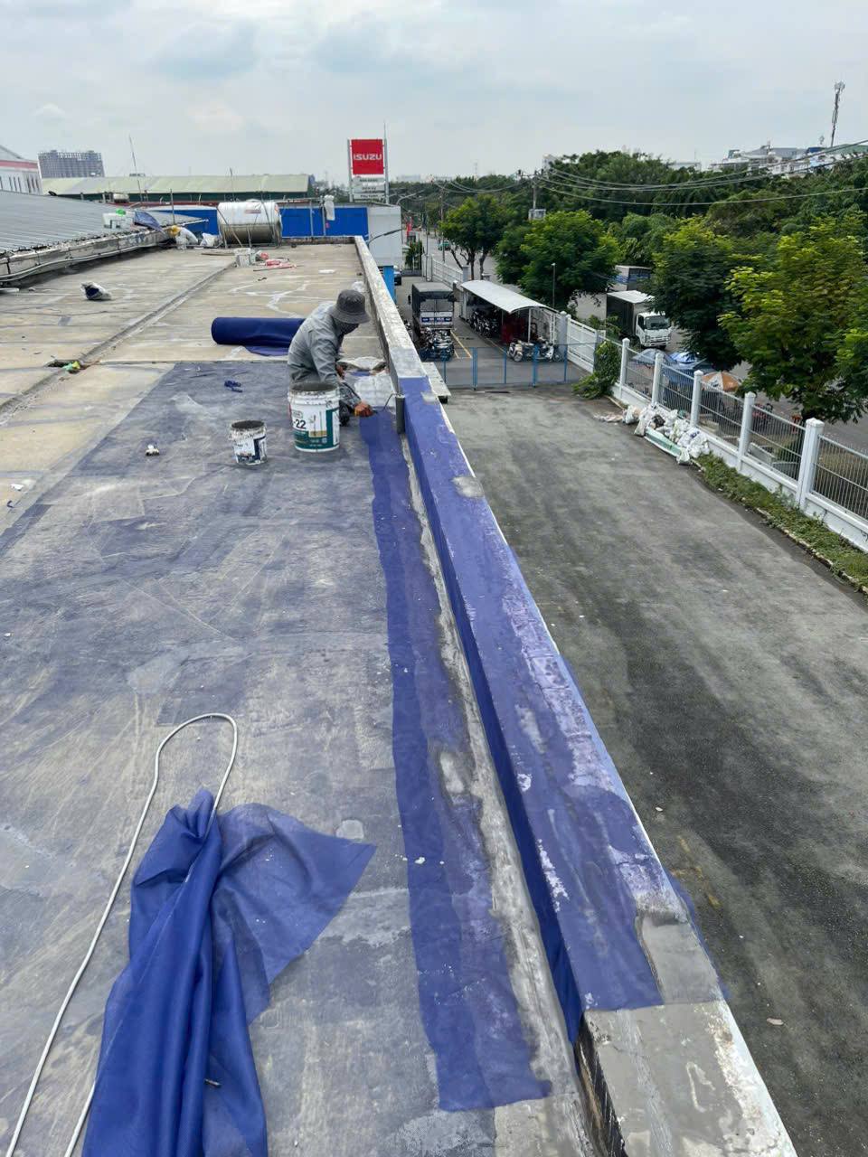 trải lưới, quét sơn js01 