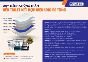 quy trình chống thấm nền toilet