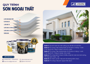 quy trình sơn ngoại thất