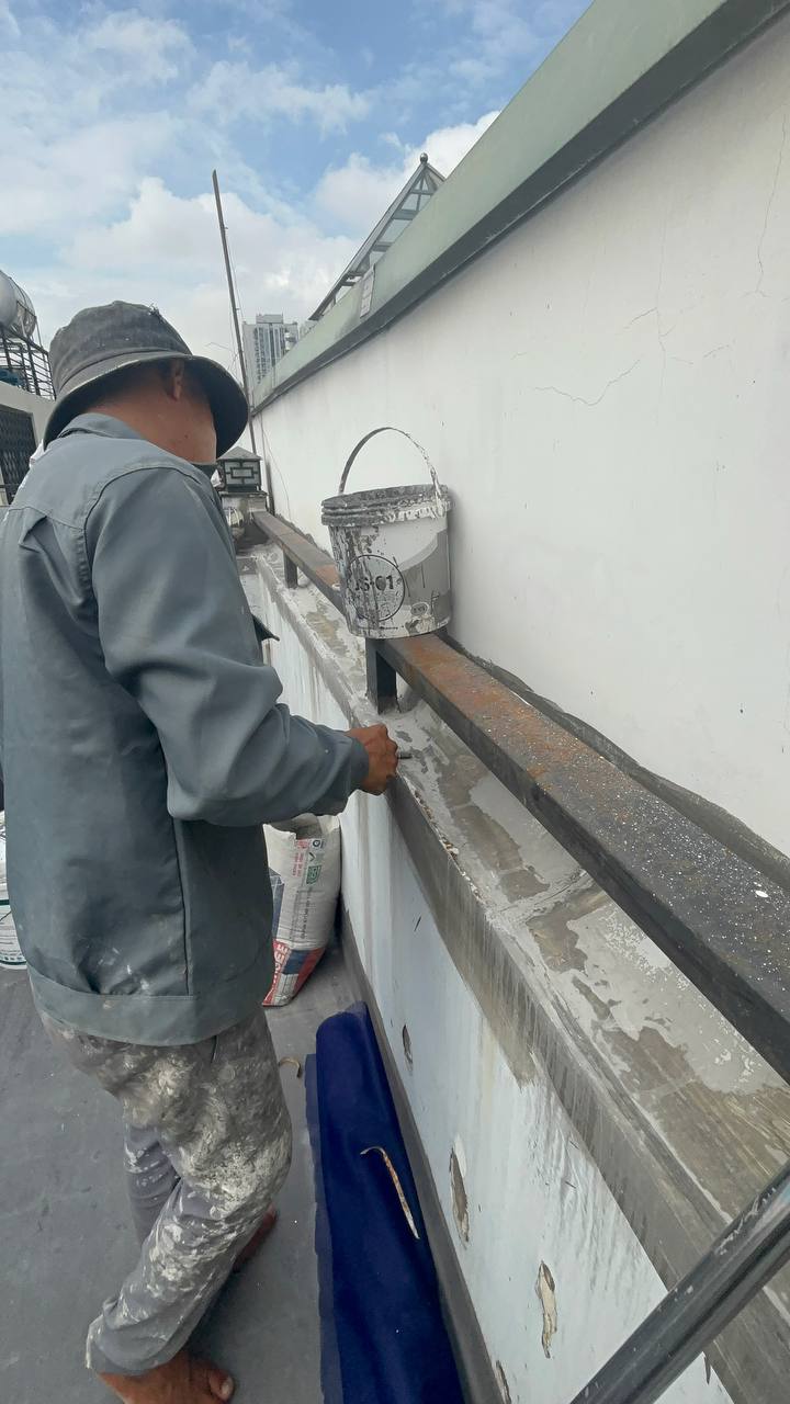 sơn hoàn thiện 2 lớp chống nóng