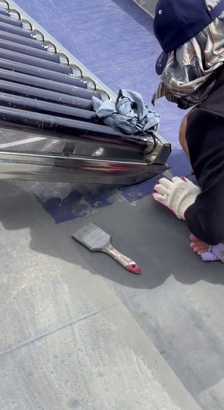 trải lưới và quét sơn js01