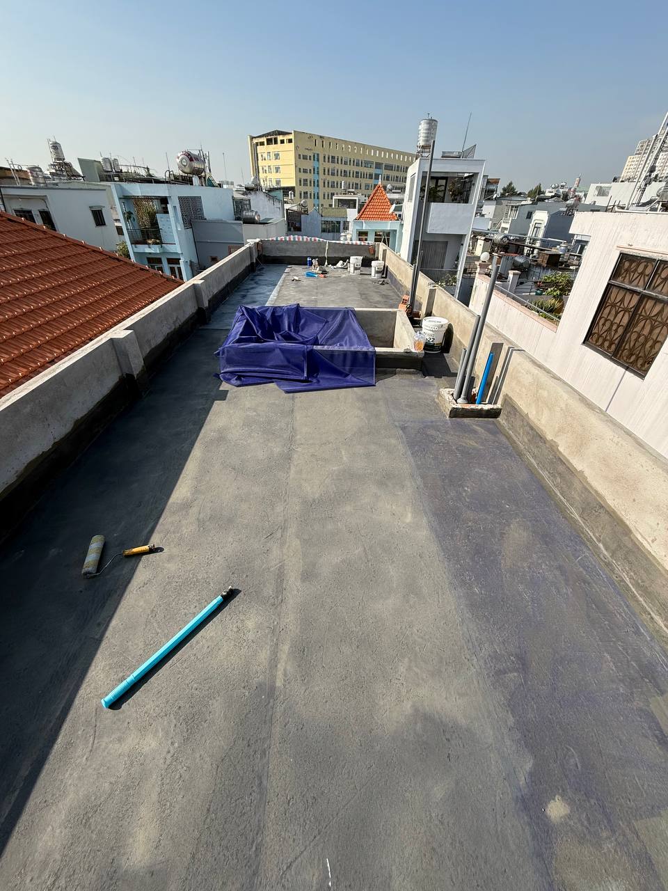 trải lưới và sơn JS01