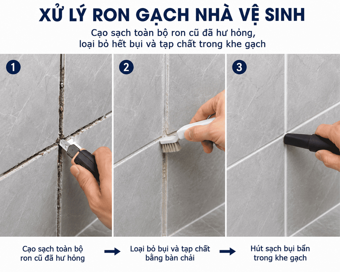 Xử lý ron gạch 