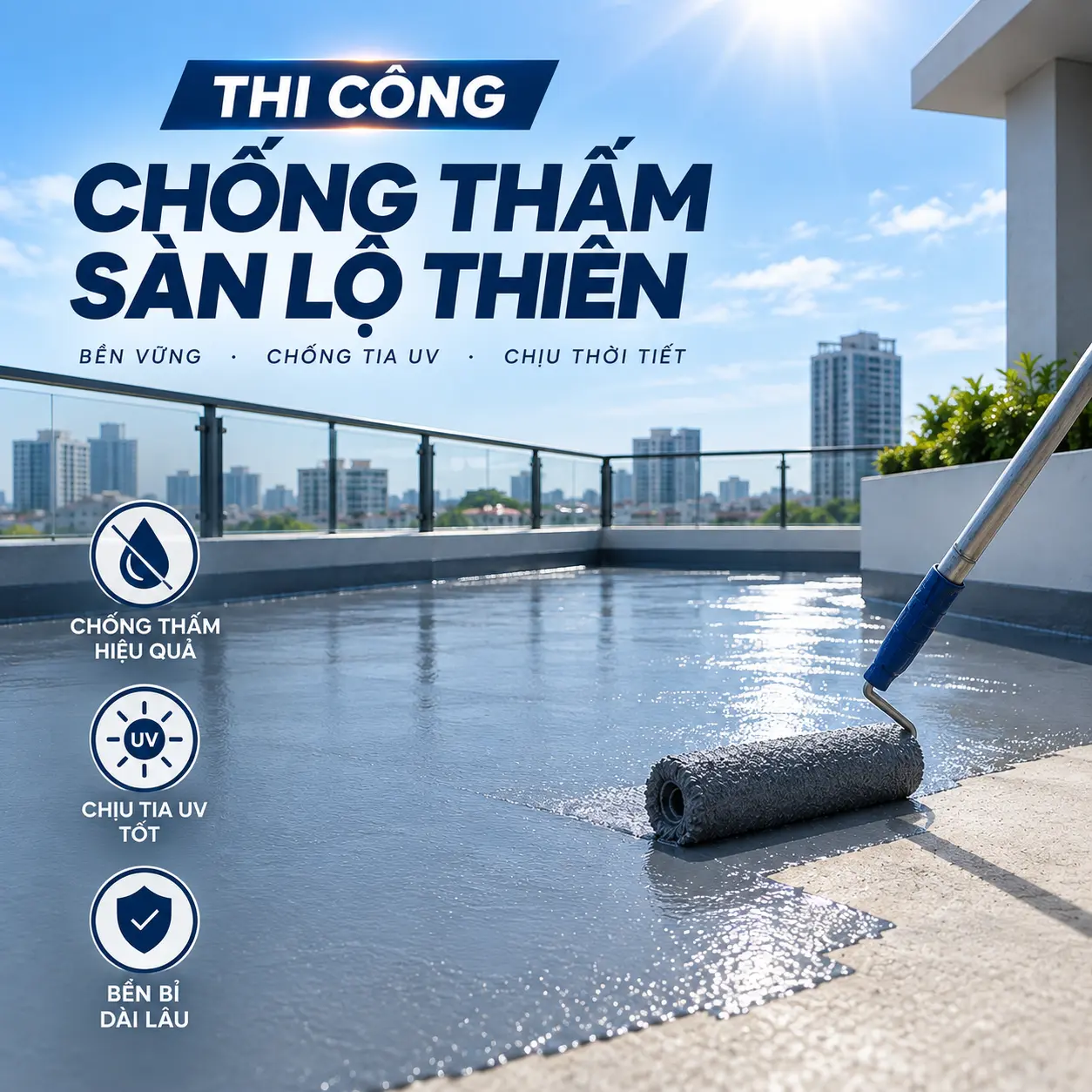 chống thấm sàn lộ thiên