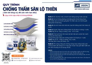 quy trình chống thấm sàn lộ thiên