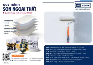 quy trình sơn ngoại thất
