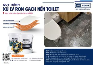 xử lý ron gạch nền toilet